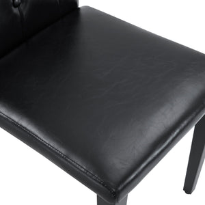Dining Chairs With Ergonomic Buckle Backrest For Family Dining Rooms