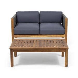 Patio Loveseat and Coffee Table Set