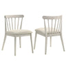 Modern Spindle Back Dining Chairs, Set of 2