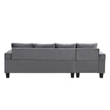 Modern Sectional Sofa Set with L-Shape Chaise Lounge and Storage