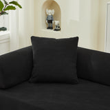 Folding Sofa Bed with Corduroy Upholstery and 2 Pillows