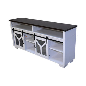 Stylish 65.3" TV Stand with LED Light Strips