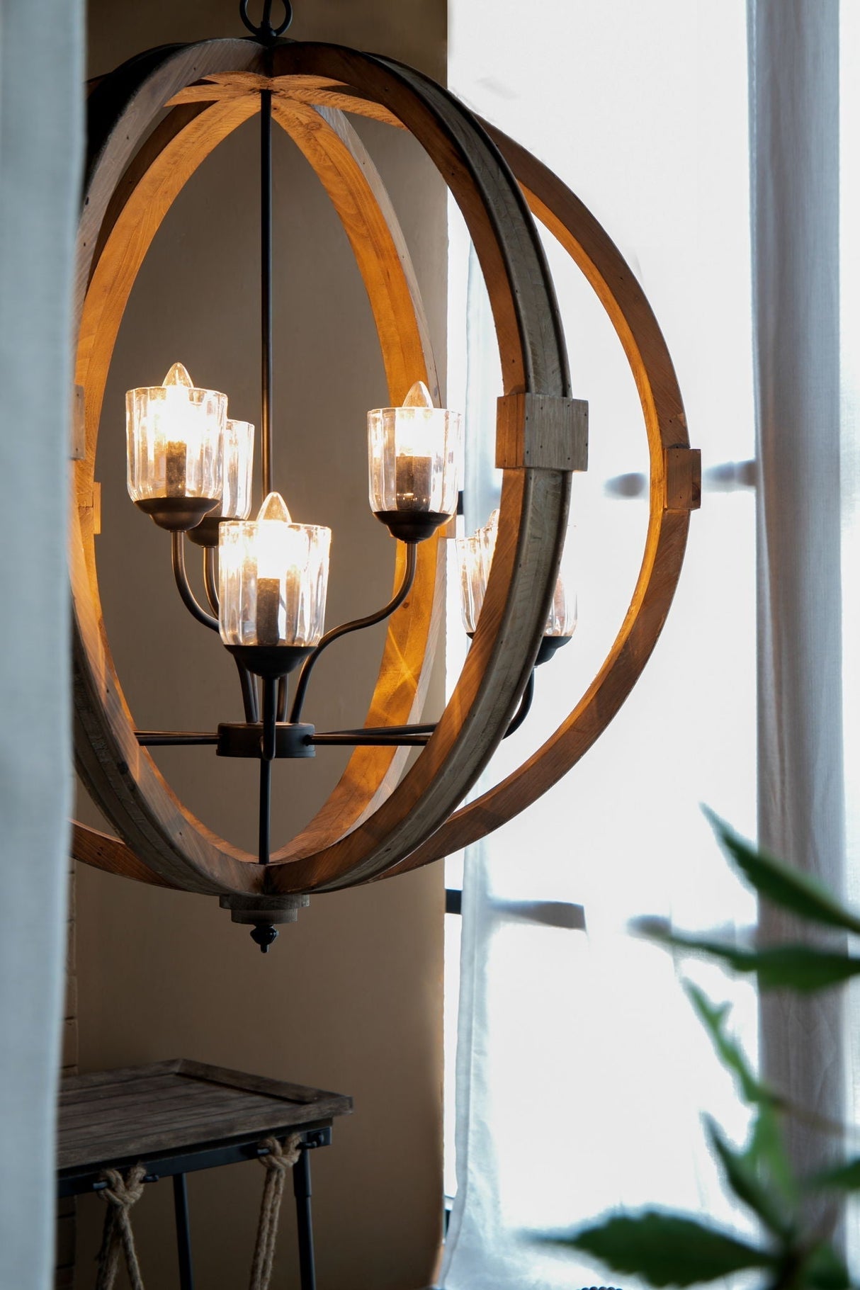 Chandelier Hanging Light Fixture with Adjustable Chain for Kitchen