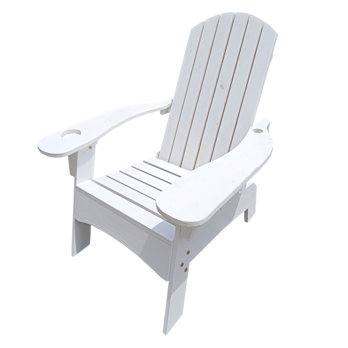 Ehomexpert Classic White Solid Wood Adirondack Chair