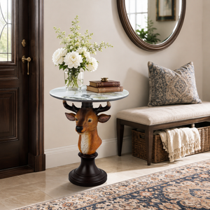 Deer Head Accent Table