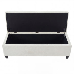Upholstered Storage Ottoman Bench