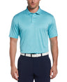 PGA Tour Men s Space Dye Texture Golf Polo Shirt Blue Size Medium