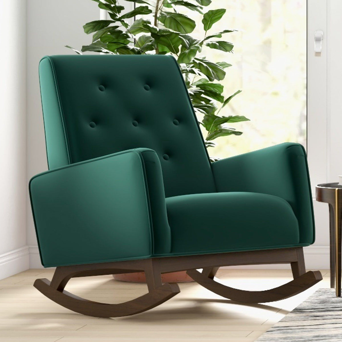 Demetrius - Solid Wood Rocking Chair
