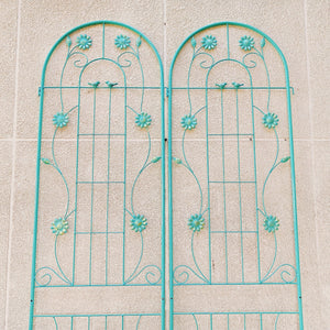 4 Pack Metal Garden Trellis 86.7'' x 19.7'' Rustproof Trellis for Climbing Plants