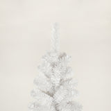 7.5FT White Slim Artificial Christmas Tree  Includes Foldable Metal Stand