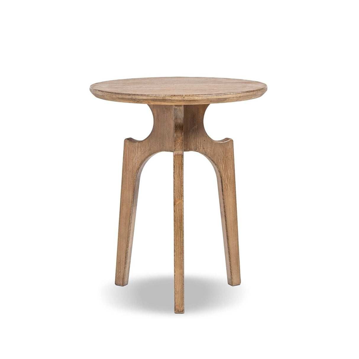 Carmel - Round Side Table - Antique Brown