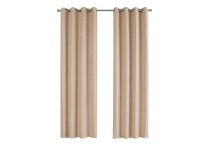 2 Pieces Set Curtain Panel Room Darkening Grommet