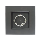 33" Outdoor Iron Square Propane Fire Pit - Brushed Brown