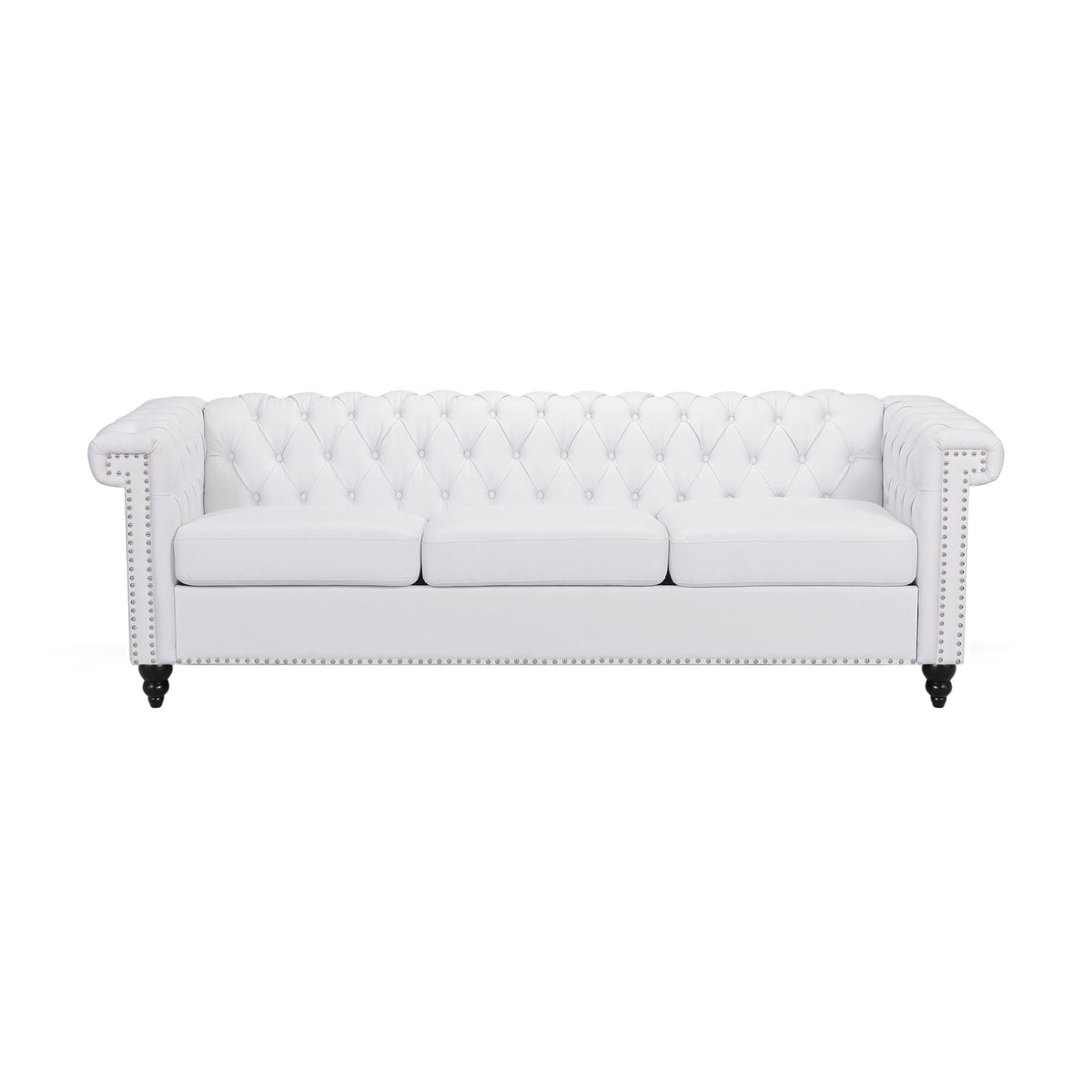 Chesterfield Style 3 Seater Sofa With Deep Button Tufting