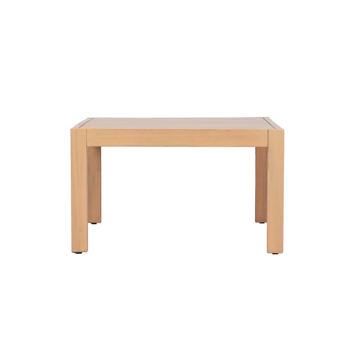 47.24" Outdoor Patio Acacia Solid Wood Coffee Table (Light Teak)