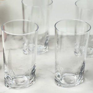 Halo - Leading Ware Oval Tritan Glasses (Set of 4) Hi Ball 15Oz Plastic Bpa Free - Clear