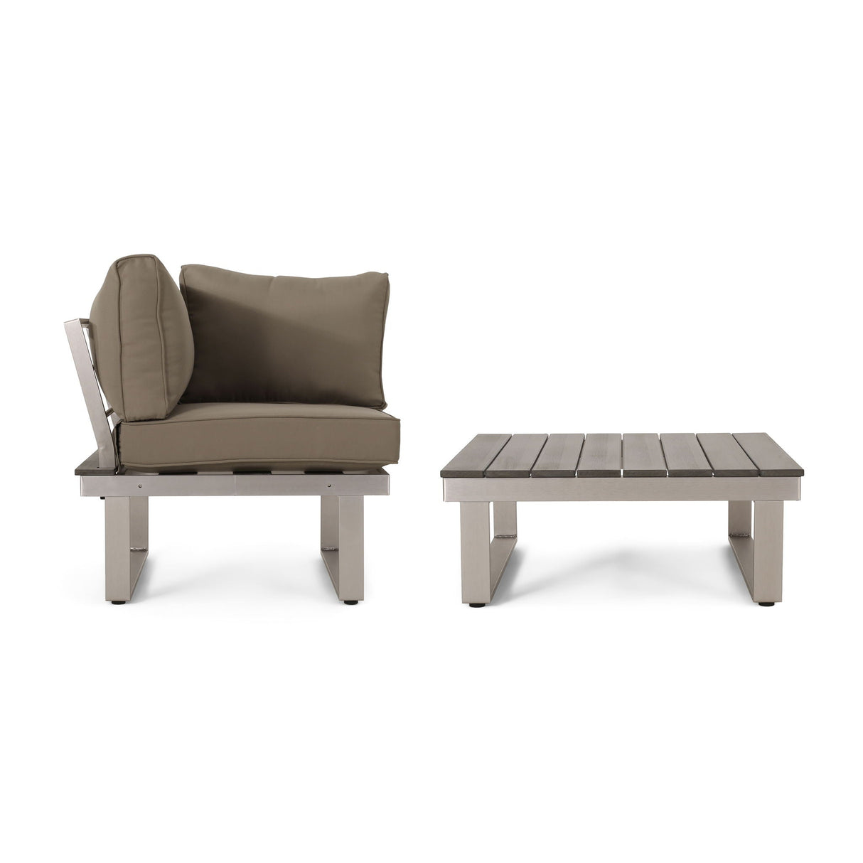 Sterling Outdoor V Shaped 5 Seater Sofa Set With Cushions