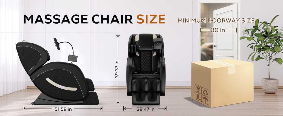 Massage Chair Recliner with Zero Gravity and Full Body Air Pressure