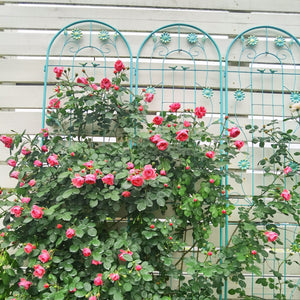 4 Pack Metal Garden Trellis 86.7'' x 19.7'' Rustproof Trellis for Climbing Plants