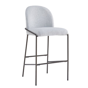 Galen Indoor Metal Upholstered Barstool