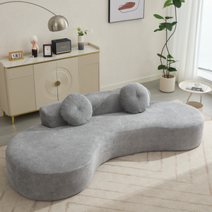 105.5'' Curved Sofa - Modern Minimalist Design