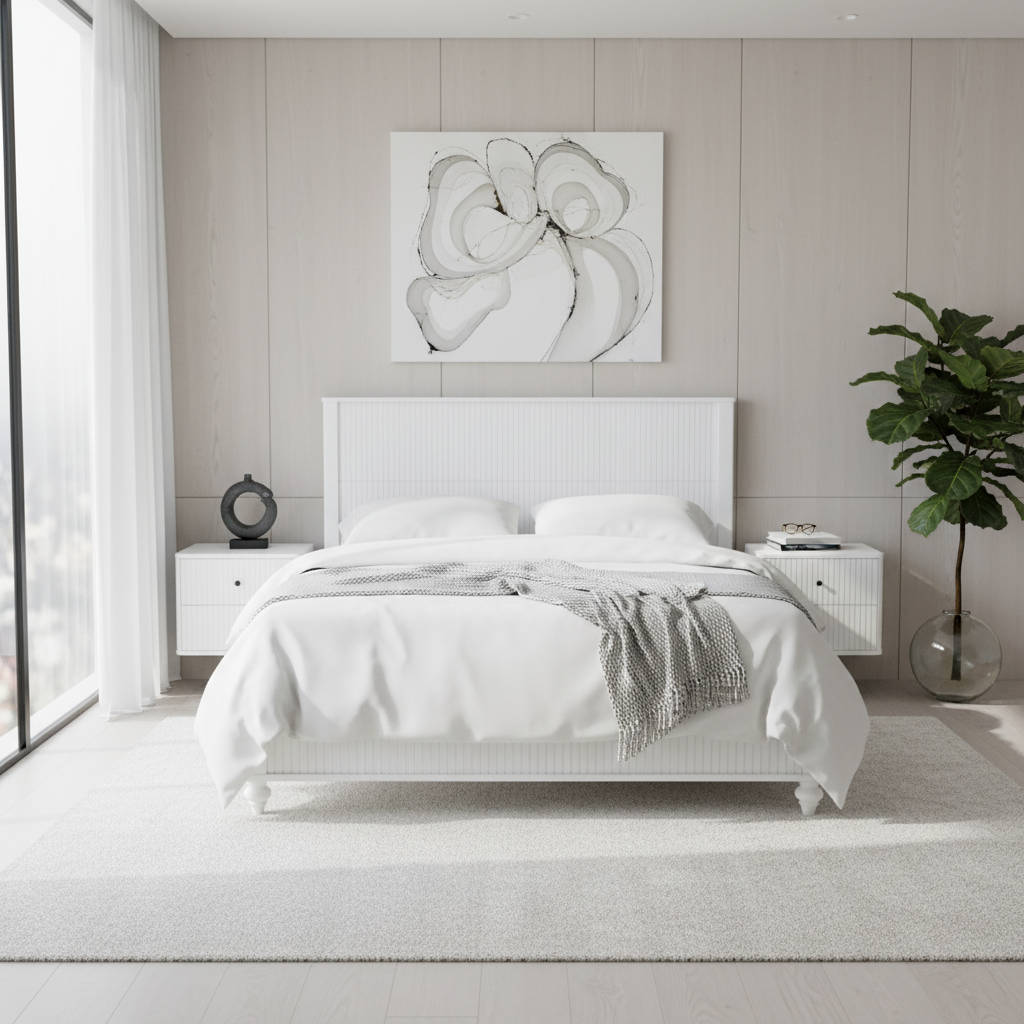 White Queen Size Bed Frame