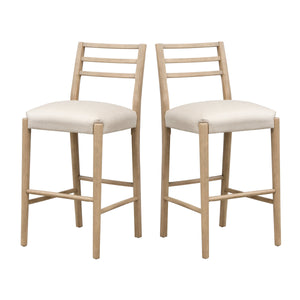 Bar Stool With Ladder Back (Set of 2)