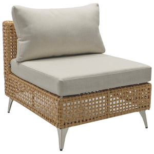 K&K 8-Piece Patio Furniture Set with Fire Pit Table