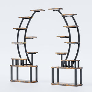 9 Tiered Indoor Plant Stand With 5 Adjustable Grow Lights