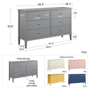 Franklin - 6 Drawer Dresser