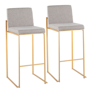 Fuji - Contemporary Design High Back Barstool