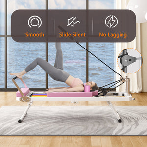 Foldable Pilates Core Bed with Double Resistance - Iron