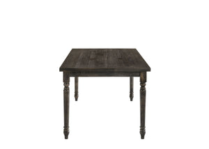 Claudia II - Weathered 7 Pieces Dining Room Set - Gray