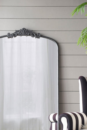 Arch Mirror, Baroque Inspired Wall Decor For Bathroom, Bedroom, Living Room