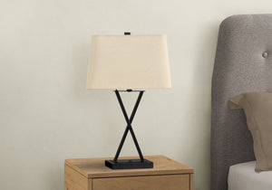 Lighting Table Lamp with USB Port - Black Transitional Design