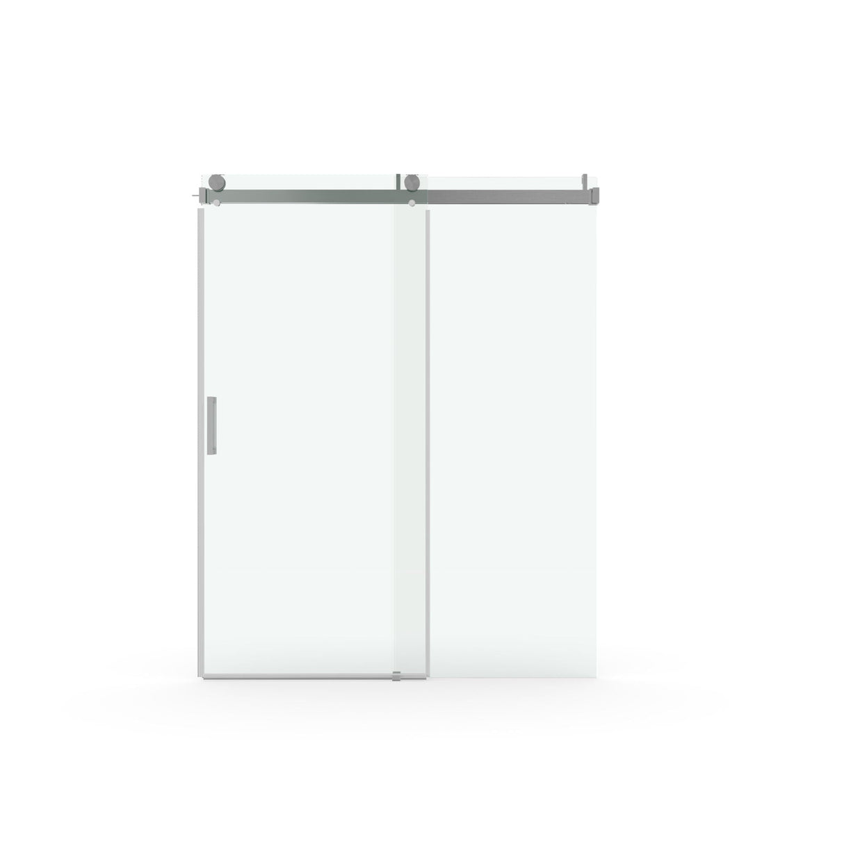 Frameless Soft-Closing Shower Door, 1/4" Tempered Glass Single Sliding