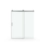 Frameless Soft-Closing Shower Door, 1/4" Tempered Glass Single Sliding