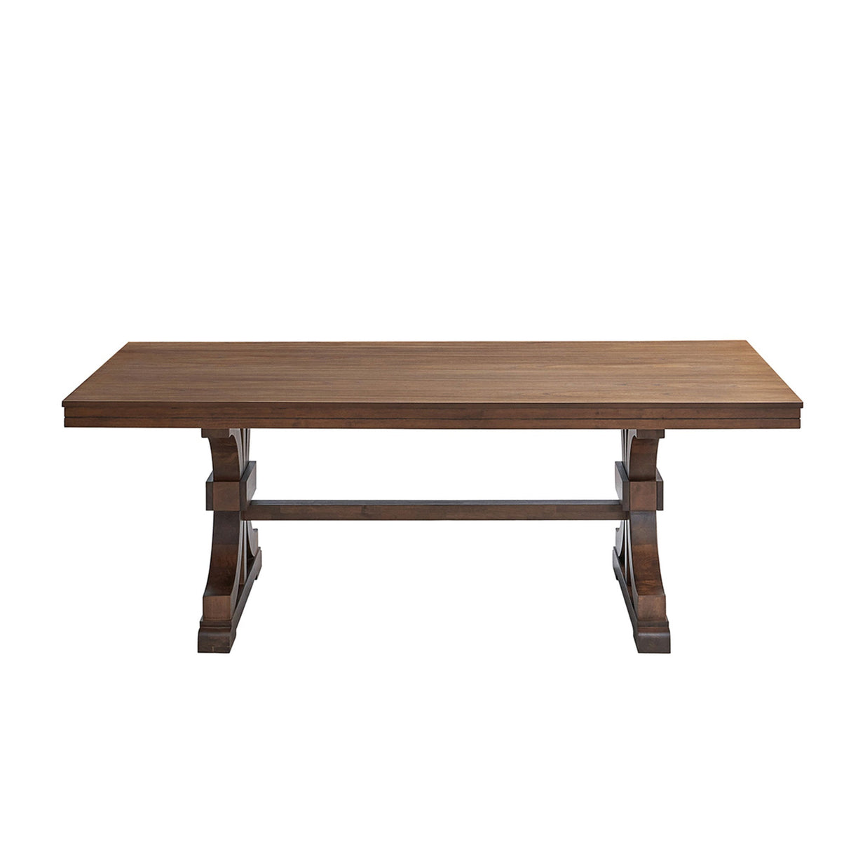78.74" Rectangular Rubber Wood Dining Table for 6-8 in Oak