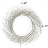 24" PAPER WREATH WITH LED LIGHTS - Tuesday Morning - Decorative Objects