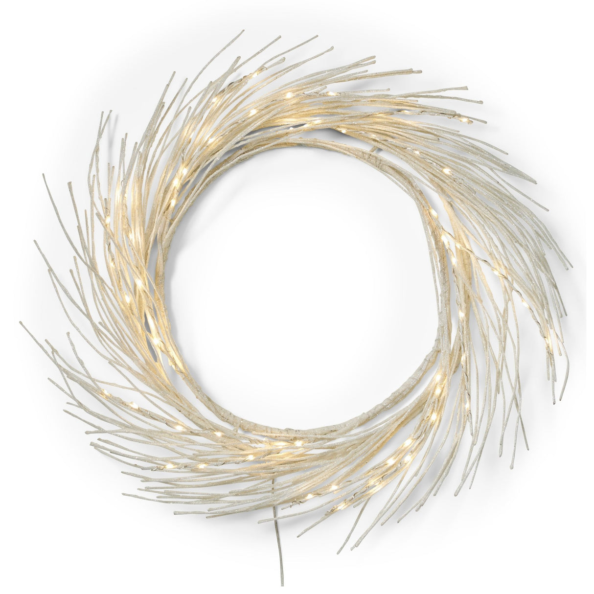 24" PAPER WREATH WITH LED LIGHTS - Tuesday Morning - Decorative Objects