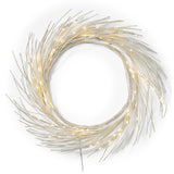 24" PAPER WREATH WITH LED LIGHTS - Tuesday Morning - Decorative Objects