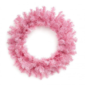 24" Pine Wreath Frame: Pink