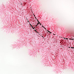 24" Pine Wreath Frame: Pink