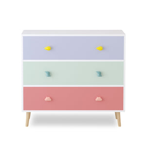 3 Drawer Dresser Storage Cabinet