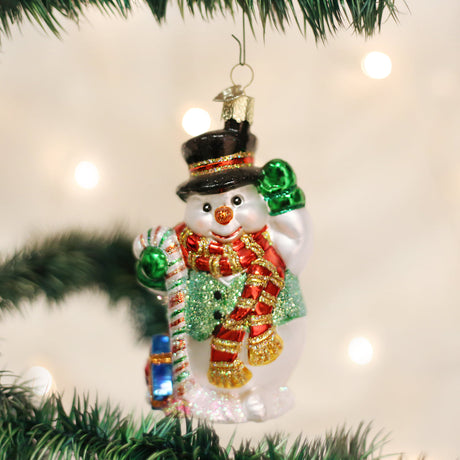 Candy-Cane-Snowman-Christmas-Ornaments
