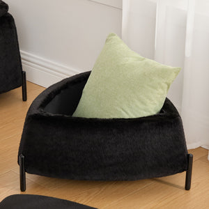 Upholstered Storage Ottoman Set With Reversible Lid