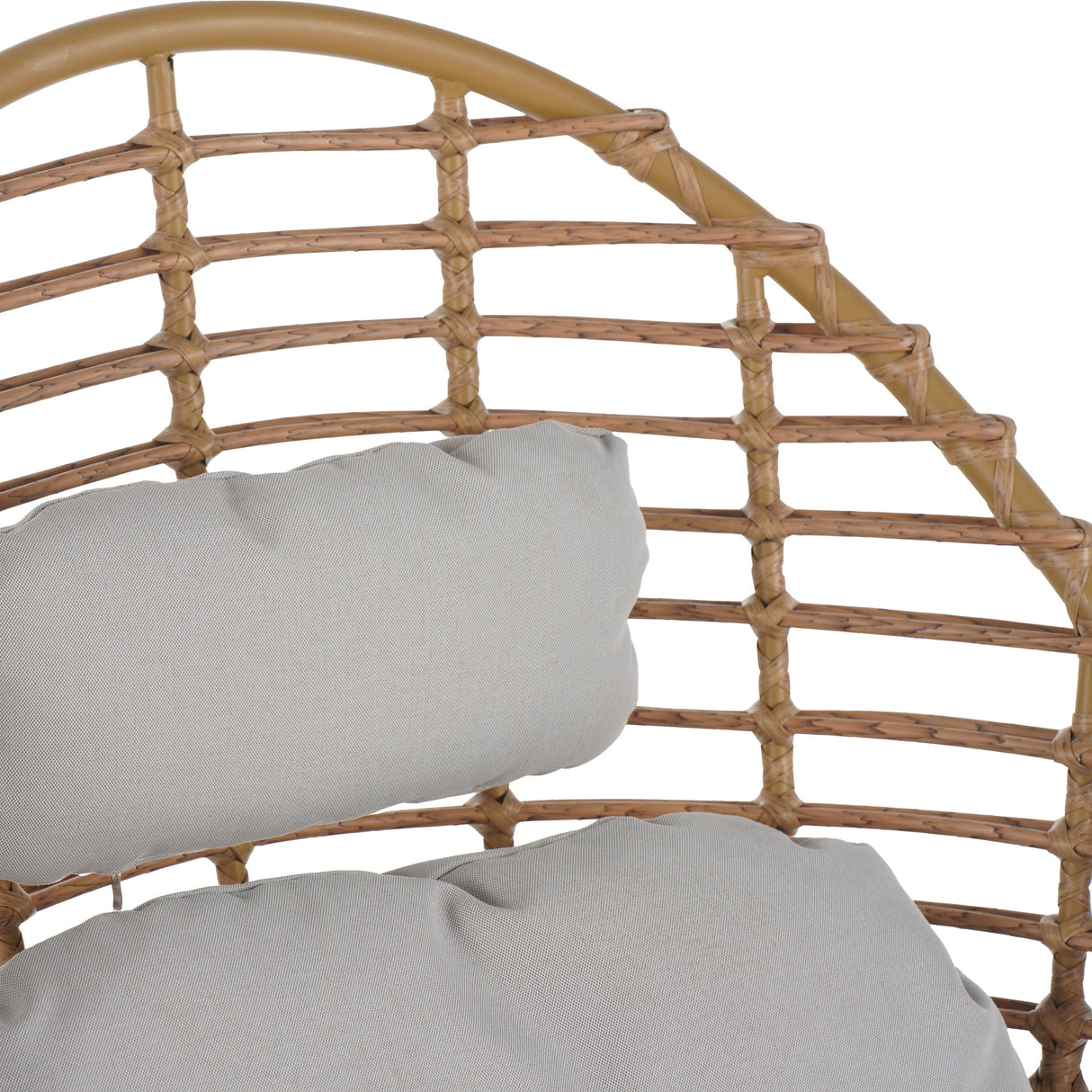 Ellis Outdoor Wicker High-Back Swivel Lounge Chair