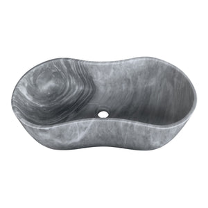 Bathroom Vessel Sink With Wavy Design