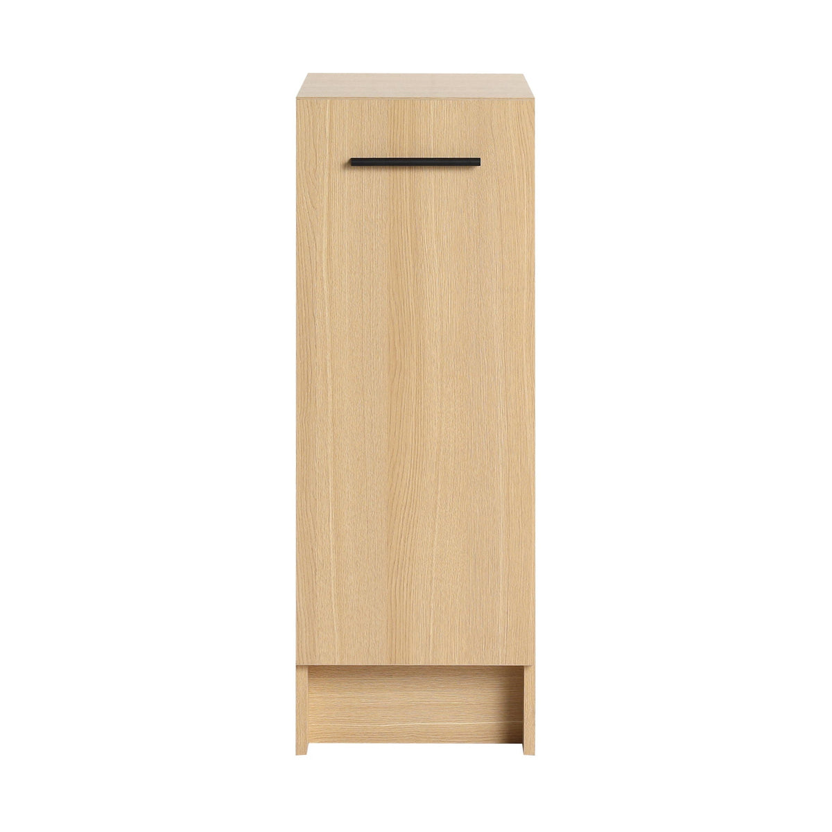 Slim Freestanding Bathroom Storage Cabinet - Light Oak