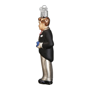 Groom Brunette Ornament
